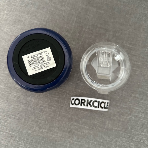 Corkcicle Buzz Cup Cocktail/Wine Tumbler 12 oz Gloss Midnight Navy BNWT - Picture 3 of 5